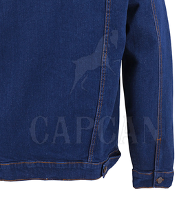 Vestes en denim décontractées les plus vendues à la mode avec taille personnalisée Vestes à manches longues pour hommes faites sous forme de Sialkot - Product Image 6