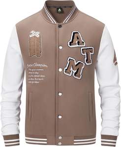 Usine de vestes d'université OEM | Style Letterman avec laine et cuir | Broderie de logo personnalisé | Fourniture en vrac disponible - Product Image 3