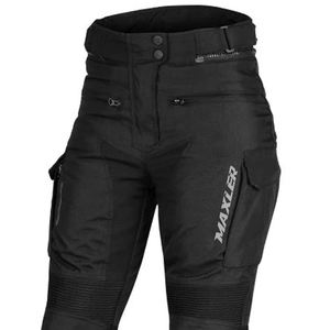 Pantalones textiles para motociclismo diseñados para uso práctico en carretera con resistencia a la abrasión y armadura de nivel 1 CE. - Product Image 3