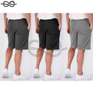 Pantalones cortos deportivos de calle alta para hombre, de secado rápido, ligeros, holgados, para gimnasio, correr, entrenamiento, bolsillos, rendimiento sólido, etiqueta OEM - Product Image 3