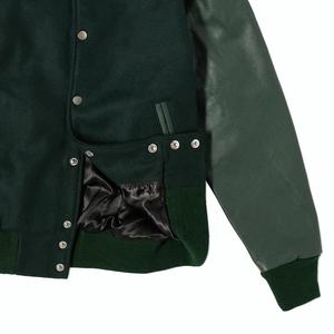 Logotipo personalizado invierno 100% lana fundida Varsity transpirable College Bomber Lettermen CollegeBaseballjacket para hombres DDP envío - Product Image 4