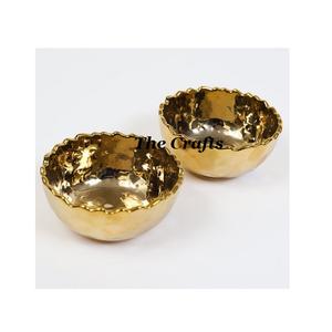 Juego de Tazones para Servir de Metal en Color Plata y Dorado, Tres Tamaños Diferentes, Tazones para Servir Alimentos y Chocolate en Venta - Product Image 2