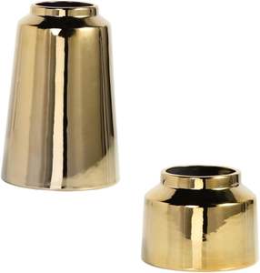 Florero de Color dorado mate fundido de metal, decoración de metal atemporal, florero personalizable, jarrón elegante personalizado para el hogar y la Oficina - Product Image 5