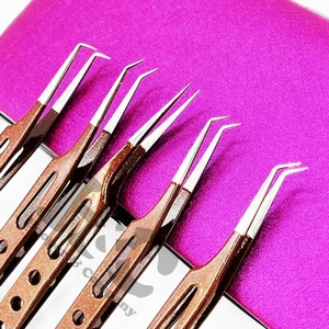 Nouvelle pince à épiler de qualité supérieure, boîte en carton, pince à épiler pour extensions de cils, pince à épiler en acier inoxydable, logo gratuit, vison durable, faible MOQ - Product Image 1