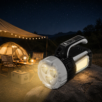 Lampe de travail LED rétractable G18, projecteur COB portable, support pliable, lampe de travail rechargeable pour extérieur, urgence, atelier