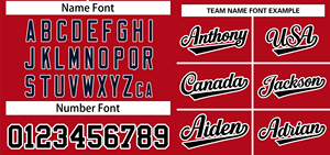 เสื้อเบสบอลสีแดงแบบกำหนดเองสำหรับผู้ชาย ติดกระดุม ระบายอากาศได้ดี ชุดทีมพร้อมปักชื่อ หมายเลข และโลโก้ - Product Image 3