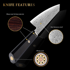 Mayorista Personalizado OEM ODM Cubertería Fábrica Profesional Damasco Japonés Cocina Chef Cuchillo Damasco Acero Cuchillos de Cocina - Product Image 5