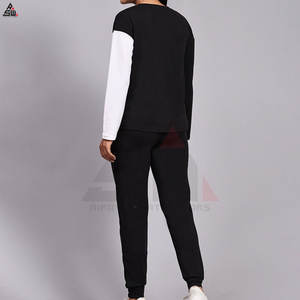 OEM vente en gros, survêtement uni respirant à capuche en polaire et décontracté pour femmes, grande taille de haute qualité 100% coton - Product Image 2