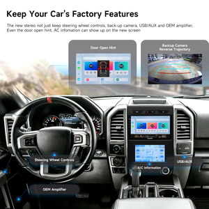 Dasaita araba radyo Stereo Carplay <span class=keywords><strong>Android</strong></span> ekran navigasyon radyo çalar araba Ford F150 15-2018 için Dsp ses multimedya kafa birimi - Product Image 3