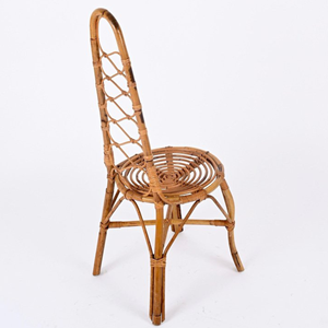Modern style <b>High</b> <b>Back</b> Rattan and Wicker <b>Chair</b> for Dining Park Living Room - Product Image 4