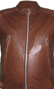 Veste bomber en cuir véritable pour homme, grande taille, de qualité supérieure, imperméable, respirante, fermeture éclair, col montant, fourrure de mouton - Product Image 4