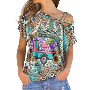เสื้อยืดสตรีแฟชั่นเปิดไหล่ขนาดใหญ่พิเศษเสื้อยืดสตรียี่ห้อ Chi Eta phi One sorority - Product Image 1