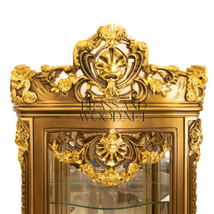 Royal Gold Carved Display Vitrine <b>Cabinet</b> - Product Image 5