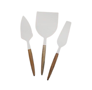 Outils à fromage Cutter Mini fourchettes à beurre manche en métal en acier inoxydable ensemble de couteaux à fromage - Product Image 1