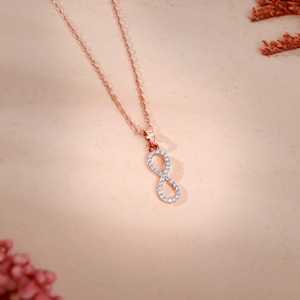 Elara Lab Grown Diamond Pendant Rose Gold 14K White Gold Box Chain Forma de flor de moda con Moissanite Pearl Ruby Main - Product Image 5