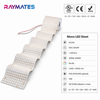 1 feuille lumineuse LED flexible découpable DC24V 528 LED/m 30W, rouleau de 10m, sans points, super fine, pour comptoir en verre