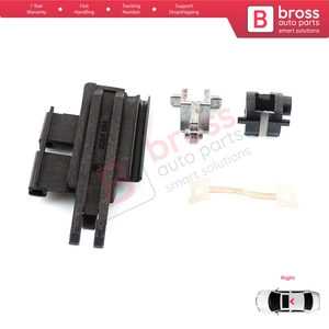 ชุดรางเลื่อนซันรูฟ BSR535 4 ชิ้น พร้อมคลิปยึดด้านขวา สำหรับรถยนต์ซีรีย์ 5 E39 ปี 1996-2003 แบบ 4/5 ประตู และ X5 E53 ปี 2000-2006 รหัสอะไหล่ 81169452 - Product Image 4