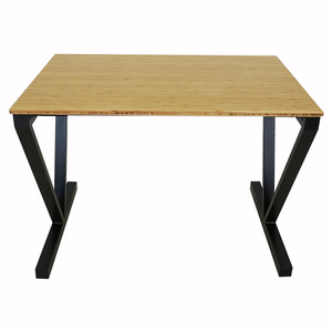 VBamboo BFVB001 <b>Desk</b> 100x60cm Laptop Gaming Table with Assembled Iron Legs <b>Folding</b> Feature for Home Office Use - Product Image 6
