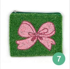 Monedero con cuentas: bolsa con cremallera de lazo Preppy, regalo Tween Girl - Product Image 2