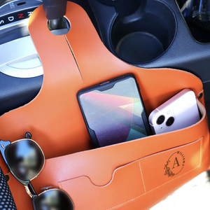 <b>Personalized</b> Car Organizer First Car Gift for Her Custom Car Accessories for Her <b>Sweet</b> 16 Gifts Leather Car Organizer - Product Image 3