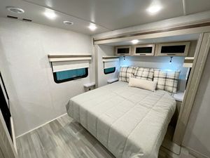 New Design Lightweight Stainless Steel Wood Floor 4 Person Mini Caravan RV Camper Towable Travel Trailer <b>Kitchen</b> Bathroom - Product Image 6