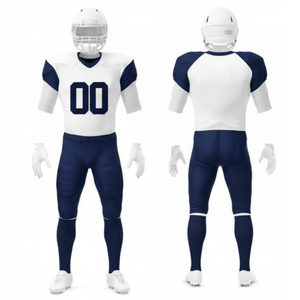 Uniforme de Fútbol Americano Profesional Personalizado y Transpirable, Conjunto de Jersey de Compresión Sublimado con Pantalones Cortos y Bolsillos Reforzados - Product Image 1