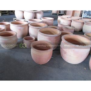 Set of 3 Terracotta Pots Planter <b>Small</b> Terracotta Garden Pots Round Terracotta Pots for Outdoor Decoration - Product Image 1