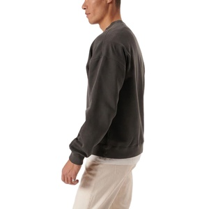 Nueva sudadera de invierno de algodón Relax Fit al por mayor, Sudadera de cuello redondo con logotipo bordado en relieve con impresión personalizada para hombres - Product Image 6