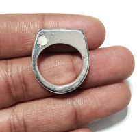 Anillo de Plata de Ley 925 con Piedra Lunar Arcoíris Natural, Hecho a Mano, Anillo de Regalo con Piedra de Nacimiento para Novias