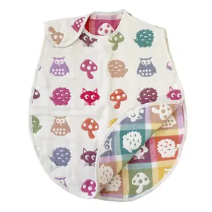 [Wholesale Products] Made in Japan 6-Layered Gauze Baby Swaddle 49cm*40cm 100% Cotton Breathable Low MOQ Soft Touch Animal