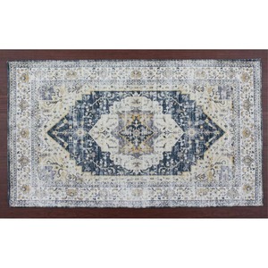 Arya Ziegler, alfombra de área de algodón y poliéster con estampado antideslizante, respaldo TPR para seguridad, proveedor indio, juego hecho a máquina - Product Image 1