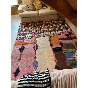 Alfombras marroquíes hechas a mano de lana, auténticas alfombras bereberes, lana natural, artesanía, personalizables en tamaño y colores, alta calidad - Product Image 2