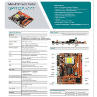 Tarjeta Madre Esonic G41 Micro-ATX DDR3 Compatible con Intel Core 2 Quad/Core 2 Duo LGA 775
