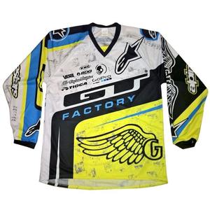 Gran oferta de camisetas de ciclismo por sublimación para hombre, cremallera completa, Material de poliéster 100%, logotipo personalizado de alta calidad para hombre - Product Image 1