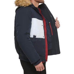 Manteau en fausse fourrure à capuche pour homme, veste d'hiver épaisse et chaude, veste d'hiver chaude, parka tendance, style luxueux - Product Image 4