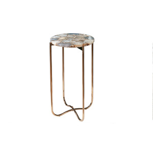 Table d'appoint en agate Accent moderne unique pour le salon ou la chambre à coucher Meubles de maison en pierre - Product Image 5