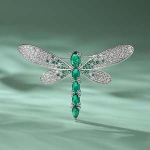 เข็มกลัดเงินแท้รูปแมลงปอ Jeulia Nature's Wonder สำหรับงานแต่งงาน - Product Image 4