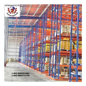 Оптовая продажа, большой склад для хранения поддонов, индивидуальный широкий и узкий проходной стеллаж для складской компании