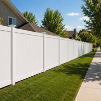 Système de panneaux et de poteaux de clôture en vinyle PVC pour projets de clôtures résidentielles de jardin extérieur