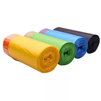 Vente en gros de sacs poubelle en plastique LDPE biodégradables de grande, moyenne et petite taille, couleur et taille personnalisées