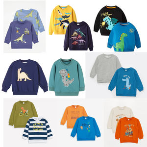Sweat-shirt imprimé pour enfants en tissu éponge léger toutes saisons vêtements de sport fournisseur OEM sweats en coton de couleur unie - Product Image 6