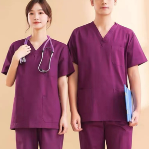 2023 Anti-rides doux Premium tissu Polyester rayonne Spandex lavable soins infirmiers gommage ensemble pour femmes soins infirmiers gommage uniformes - Product Image 5