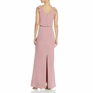 Abito da Sposa Adrianna Papell da Donna, Modello Blouson con Collo a Cappuccio, Vita Naturale, Decorazioni Pieghettate, Vita Bassa, Vestito da Ballo Rosa Taglia 14 - Product Image 2