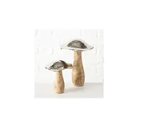 Hot seller Cast Aluminium Decorative Mushroom For Home Decor Sculptures Metal Mushroom Indian made product