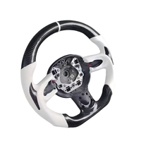 Volante de Cuero y Fibra de Carbono Forjada para Mini Cooper R52 R53 R55 R56 R57 R60 R61 F55 F56 F57 F54 F60