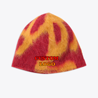 Nouveauté 2025 Bonnets d'hiver chauds pour hommes en tricot jacquard acrylique vintage camouflage Logo personnalisé Broderie 3D pour la plage