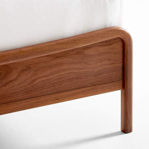 Meubles en bois massif pour enfants avec cadre de lit pour enfants en bois d'acajou avec tête de lit en rotin Lit de luxe pour enfants garçon pour meubles de maison - Product Image 5