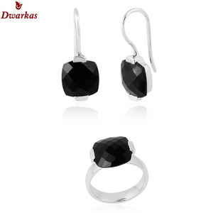 Anillo colgante de piedras preciosas de cuarzo rosa de Plata de Ley 925 de alta calidad para mujer y Niña - Product Image 6