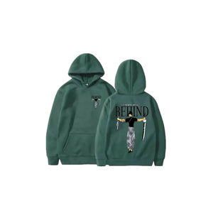 ODM OEM de alta calidad personalizado 100 por ciento de algodón de peso pesado polar sudaderas con capucha hombres patrón sólido pulóver - Product Image 3