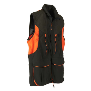 Nuevo Material de nailon de alta calidad, impermeable, a prueba de viento, transpirable, estampado personalizado, chaleco de caza, dos grandes bolsillos con cremallera, fábrica - Product Image 4